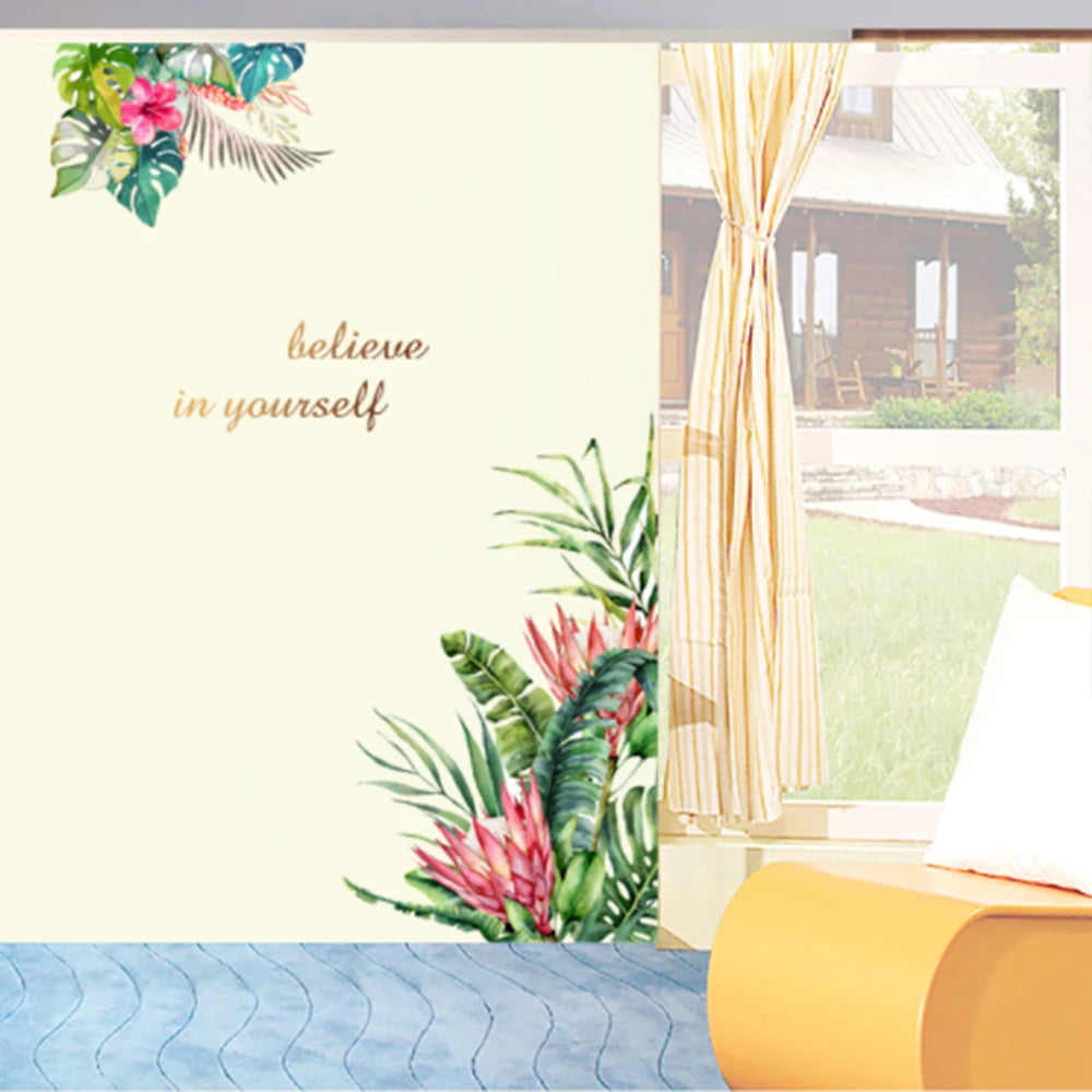 Decorative Flower Wall Sticker for Living Spaces