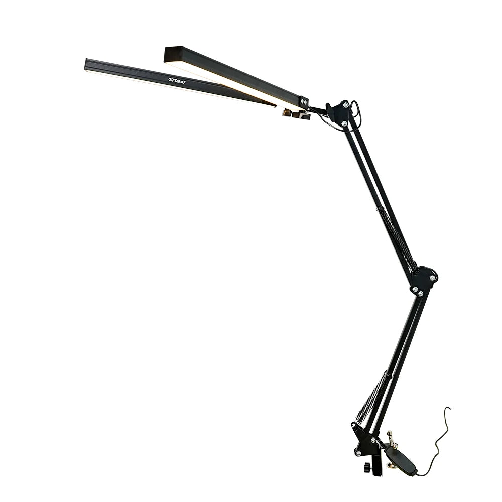 Rocker Arm LED Desk Lamp with 3 Lighting Modes