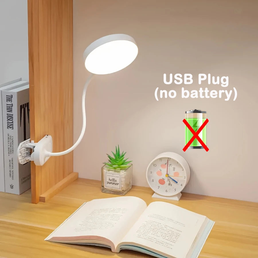 USB Rechargeable Clip-On Book & Bedside Light