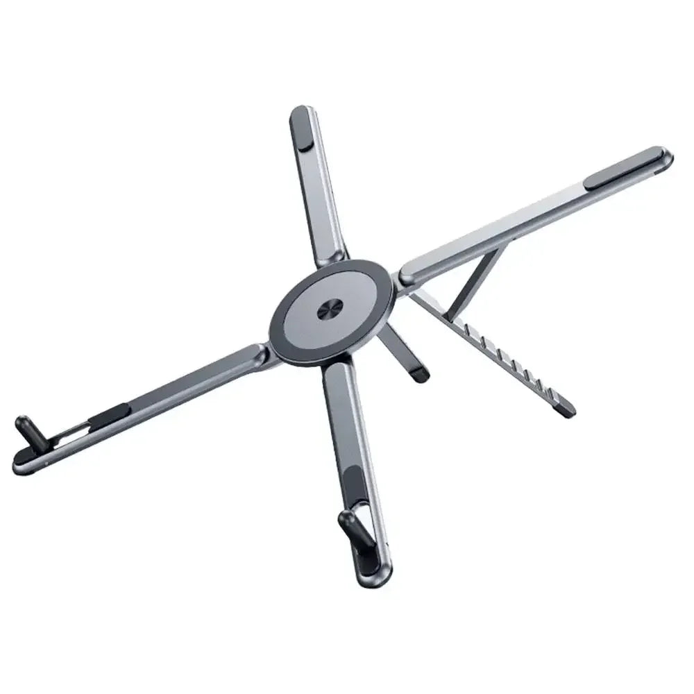 Foldable Magnetic Laptop Stand Aluminum Alloy Portable Adjustable Stand Heat Dissipation Holder Supports Phone Tablet Notebook