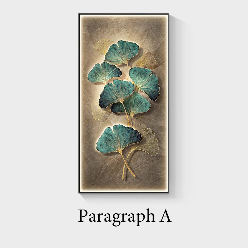 Luxury Wall Art with Ambient Lighting