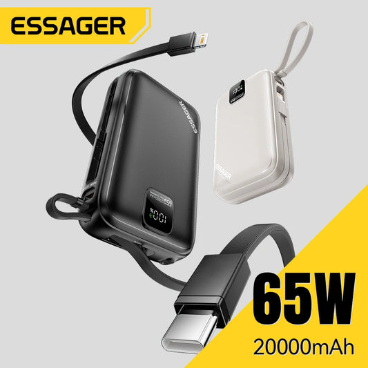 Essager 65W Power Bank for iPhone & Laptop