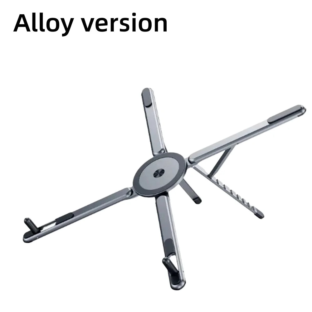 Aluminum Alloy Foldable Magnetic Laptop Stand ABS Plastic Adjustable Stand for Phone Tablet Notebook Heat Dissipation Holder