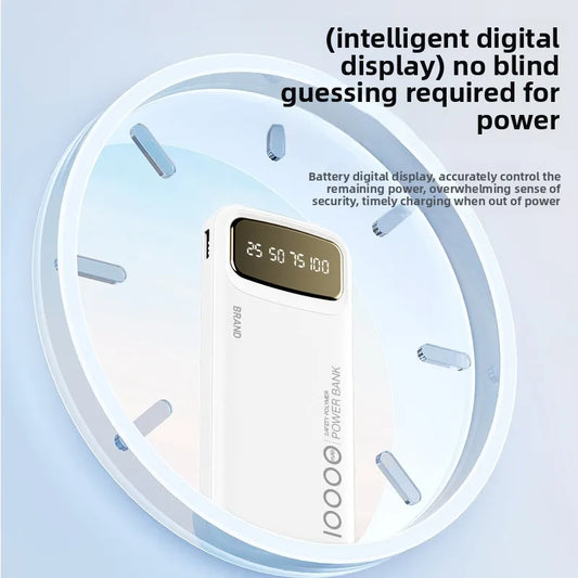 Ultra-Thin Power Bank with Built-In Type-C Cable
