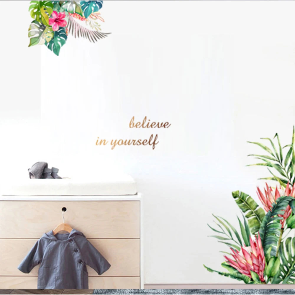 Decorative Flower Wall Sticker for Living Spaces
