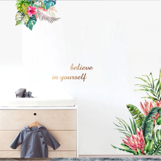 Decorative Flower Wall Sticker for Living Spaces