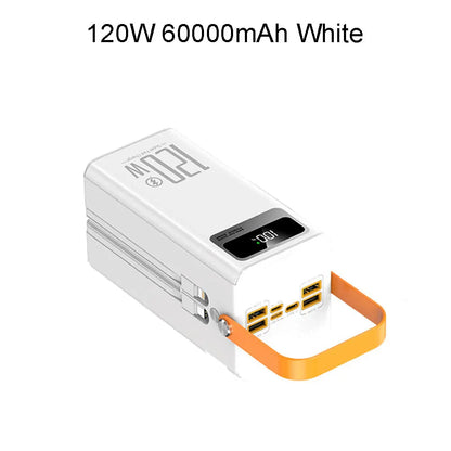 120W Portable Power Bank with LED Light