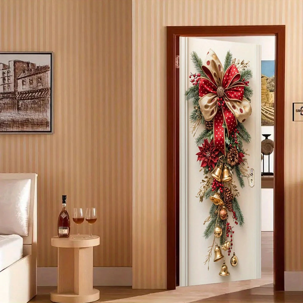 Festive Christmas Bell Wall Decor