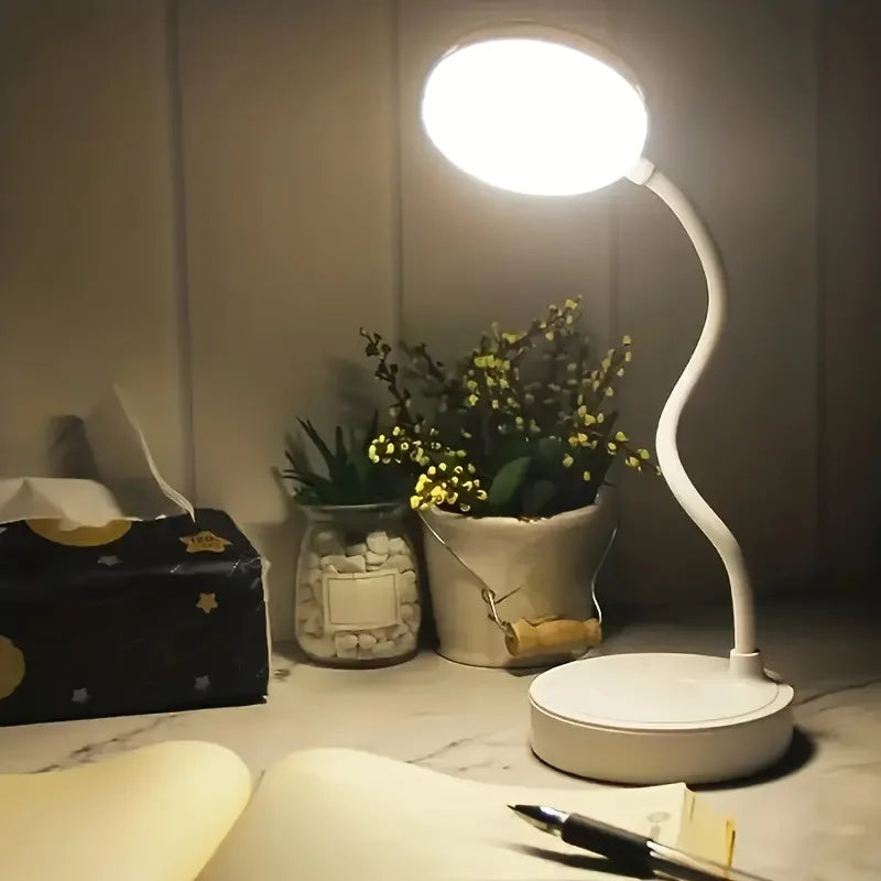 Adjustable LED Desk Lamp with Warm & White Light