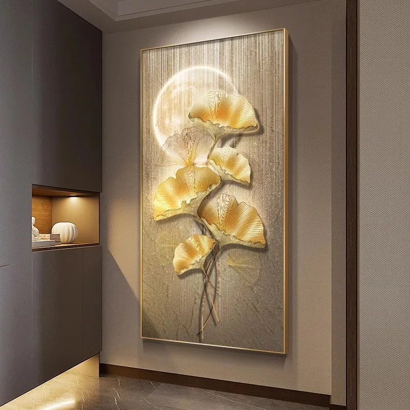 Luxury Wall Art with Ambient Lighting