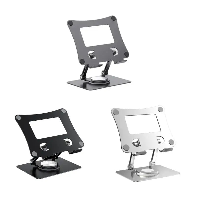 Adjustable Laptop Stand with 360 Degree Rotatable Base Foldable Laptop Holder for Desk Ergonomic Computer Notebook