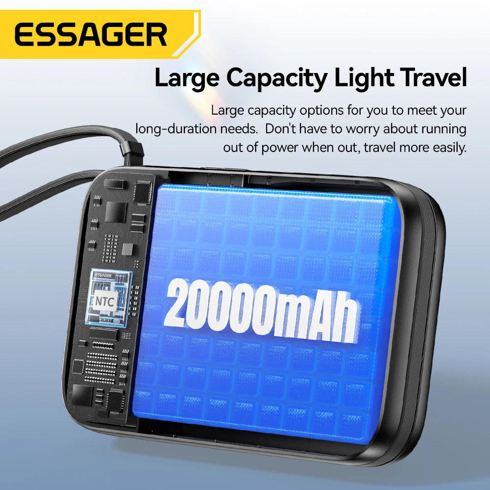Essager 65W Power Bank for iPhone & Laptop