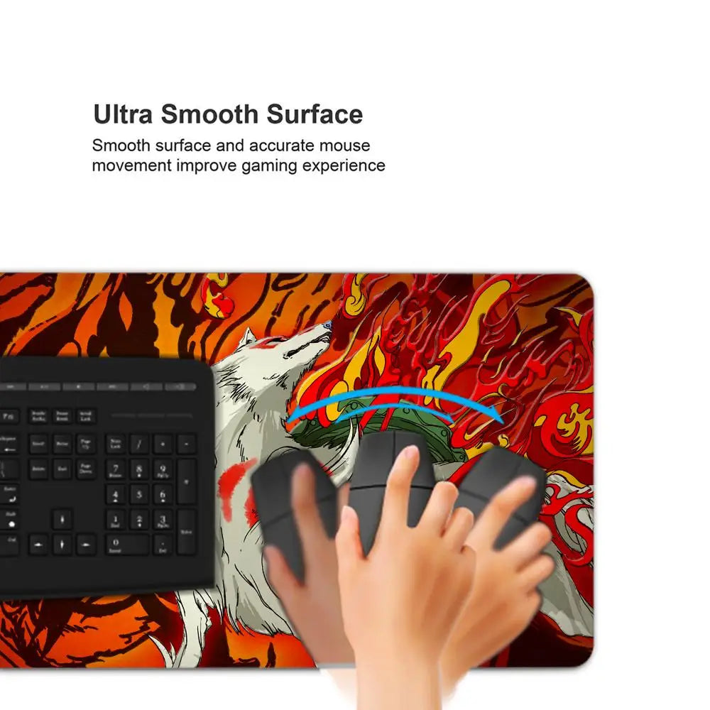 Okami Extended Keyboard & Mouse Desk Mat