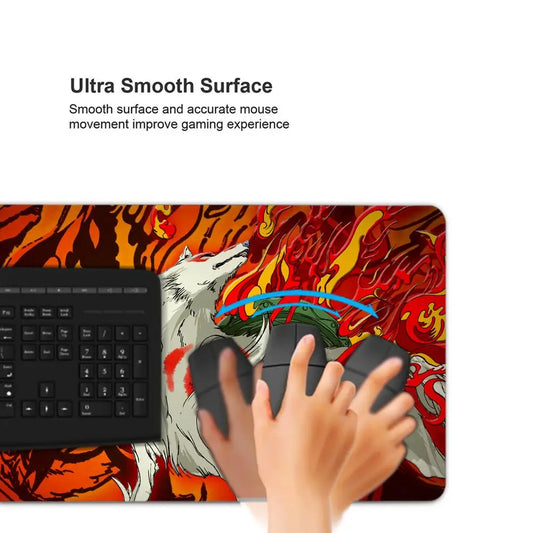 Okami Extended Keyboard & Mouse Desk Mat