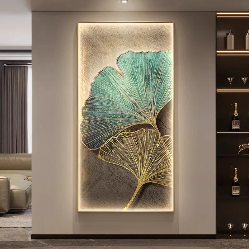 Luxury Wall Art with Ambient Lighting