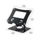 Adjustable Laptop Stand with 360 Degree Rotatable Base Foldable Laptop Holder for Desk Ergonomic Computer Notebook