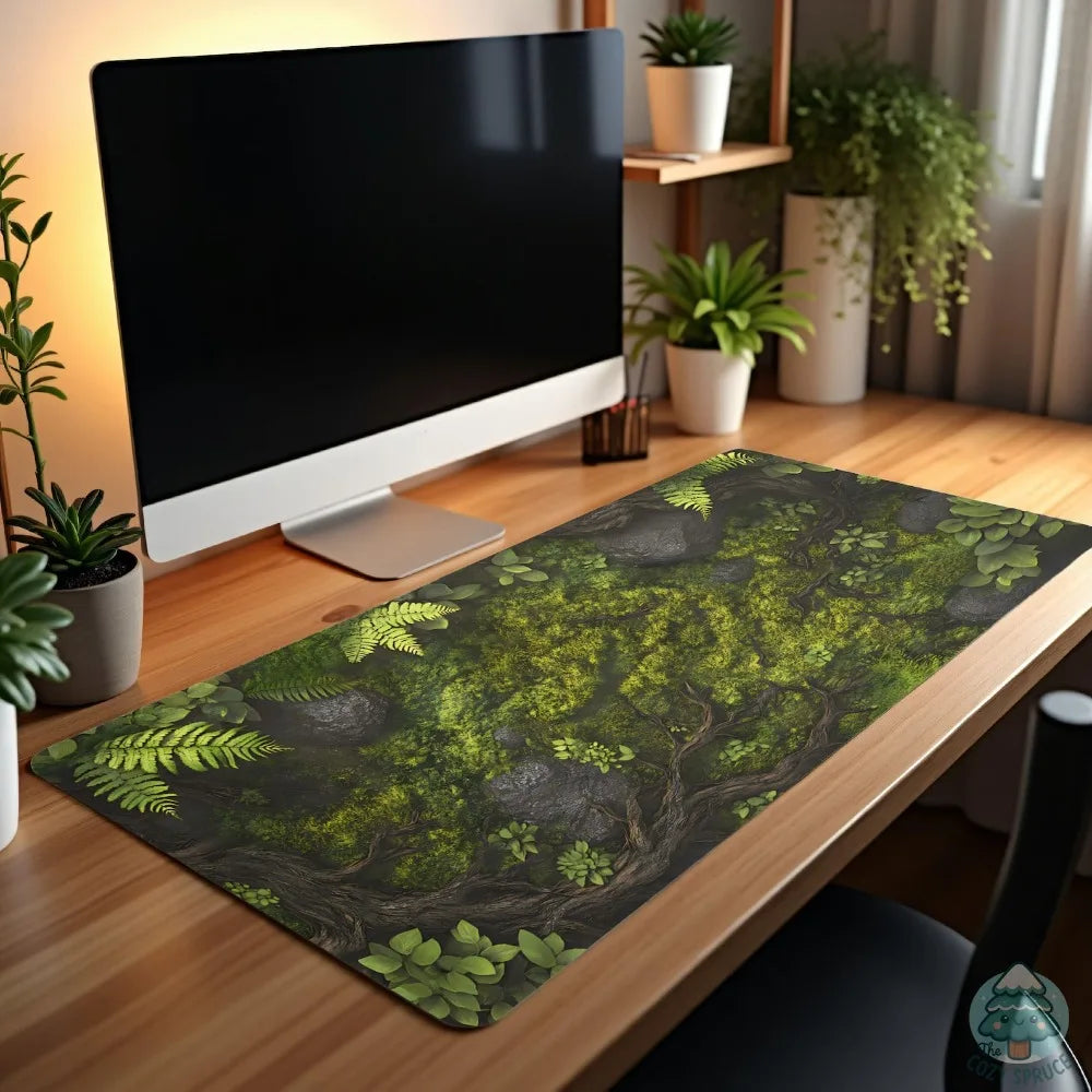Moss Forest Gaming & Office Desk Mat