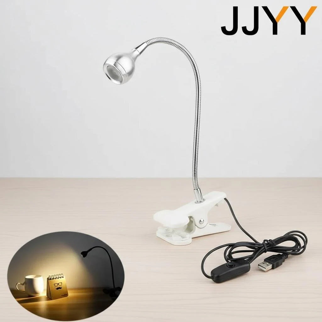 Flexible LED Clip Desk Lamp for Reading & Study