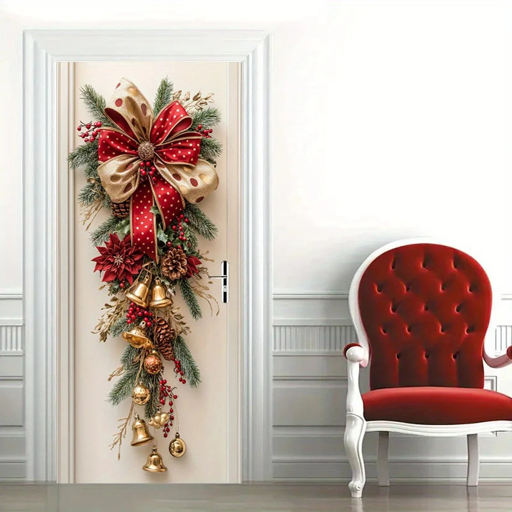 Festive Christmas Bell Wall Decor