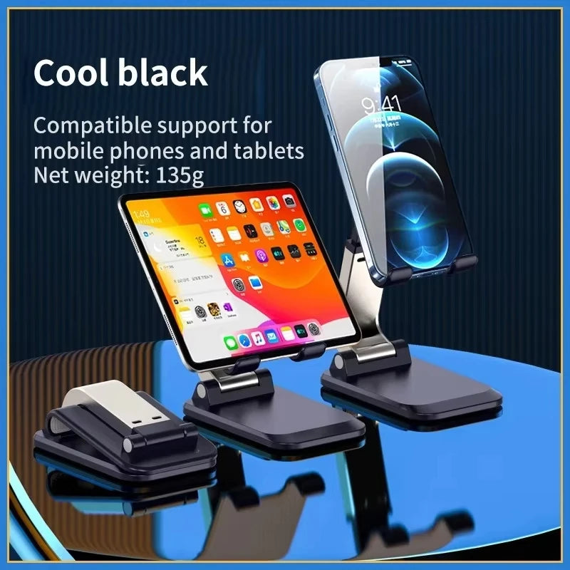 Foldable ABS Desktop Mobile Phone Stand For iPad iPhone Smartphone Support Tablet Desk Cell Phone Portable Holder Bracket