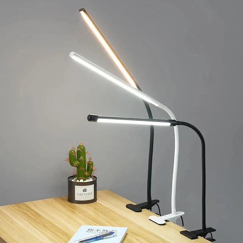 Adjustable LED Clip-On Lamp for Home & Office