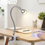 Flexible LED Clip Desk Lamp for Reading & Study