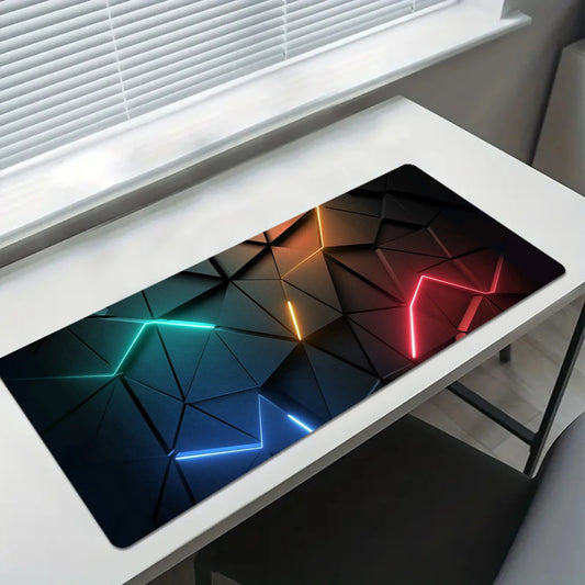 Large Keyboard & Mouse Desk Mat with Stitched Edges