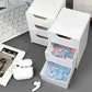 Chic 3-Tier Desk Organizer with Drawers - Ideal for Office Supplies, Jewelry & Cosmetics Storage - Portable Divider Box
