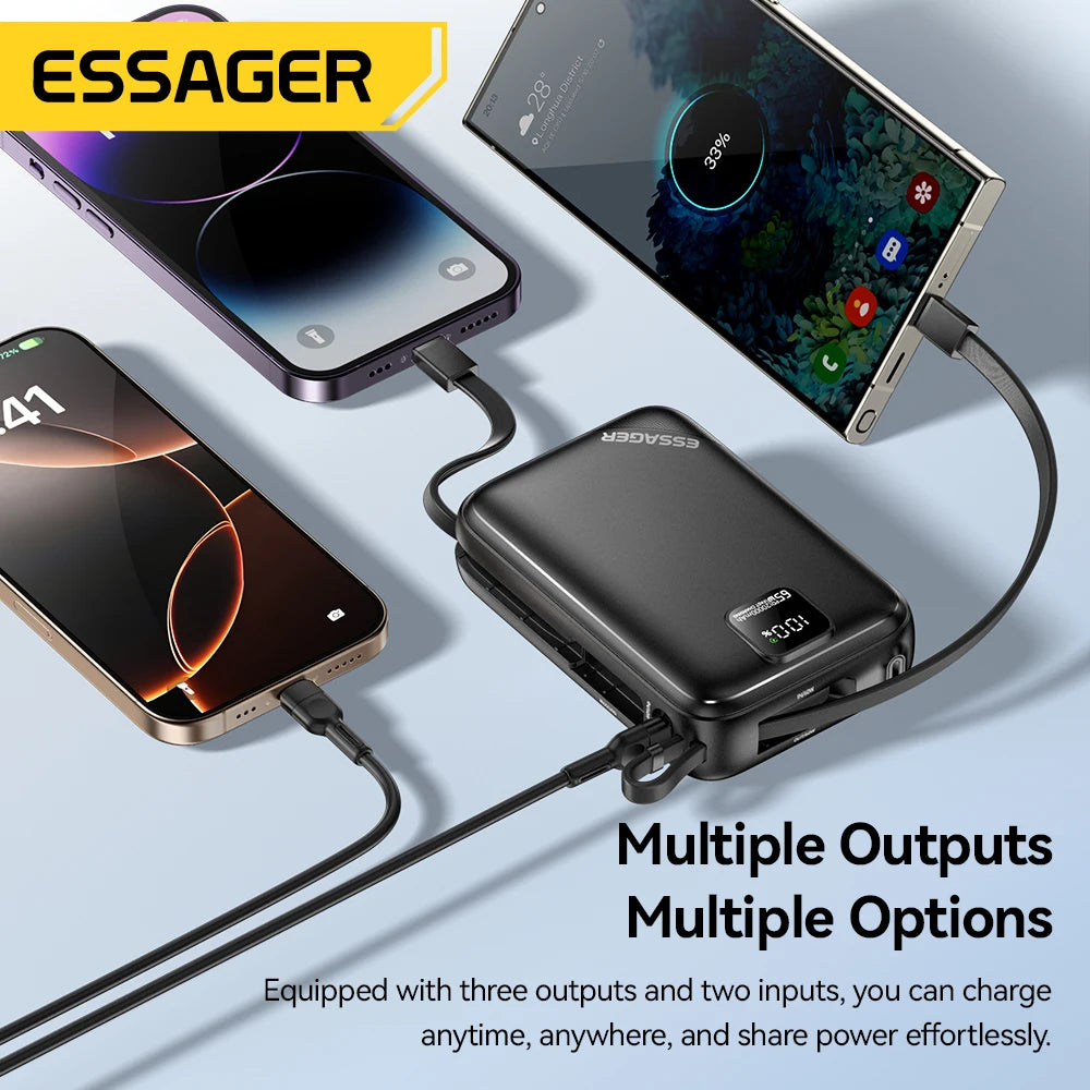 Essager 65W Power Bank for iPhone & Laptop