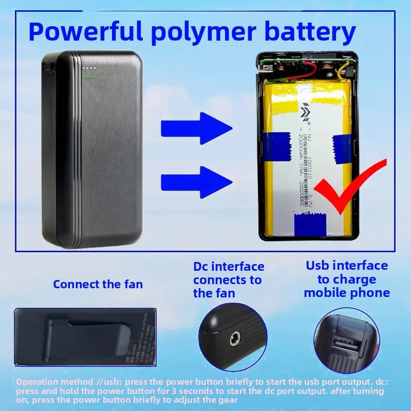 Power Bank for Air Conditioned Workwear & Fan Clothes
