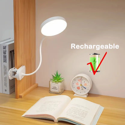 USB Rechargeable Clip-On Book & Bedside Light