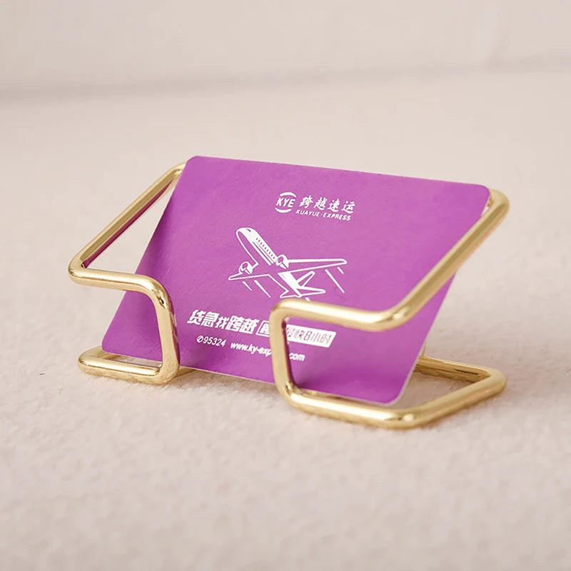 Business Card Holder, Desktop Business Cards Organizer, Office Desk Display Stand, Decorative Gift for Desk
