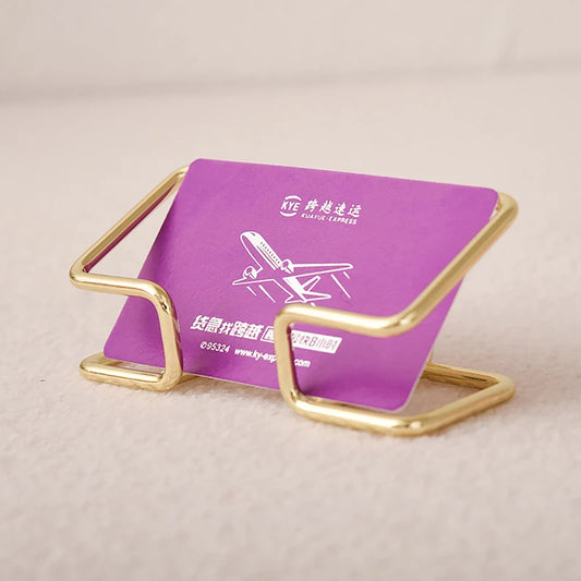 Business Card Holder, Desktop Business Cards Organizer, Office Desk Display Stand, Decorative Gift for Desk