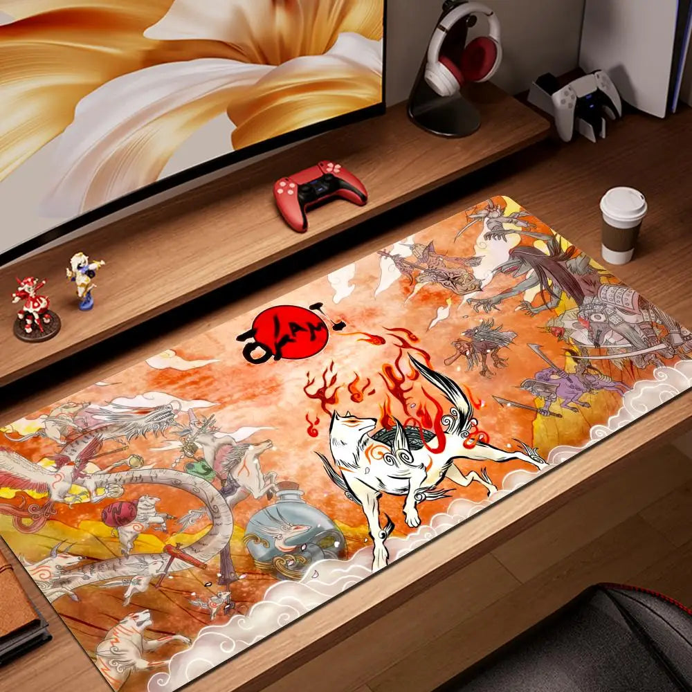 Okami Extended Keyboard & Mouse Desk Mat
