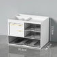 Desk Organizer with 2 Drawers, Plastic Cosmetic Storage, Desktop Organizer Set, Pencil Holder, Perfect for Storage WORLDKPI