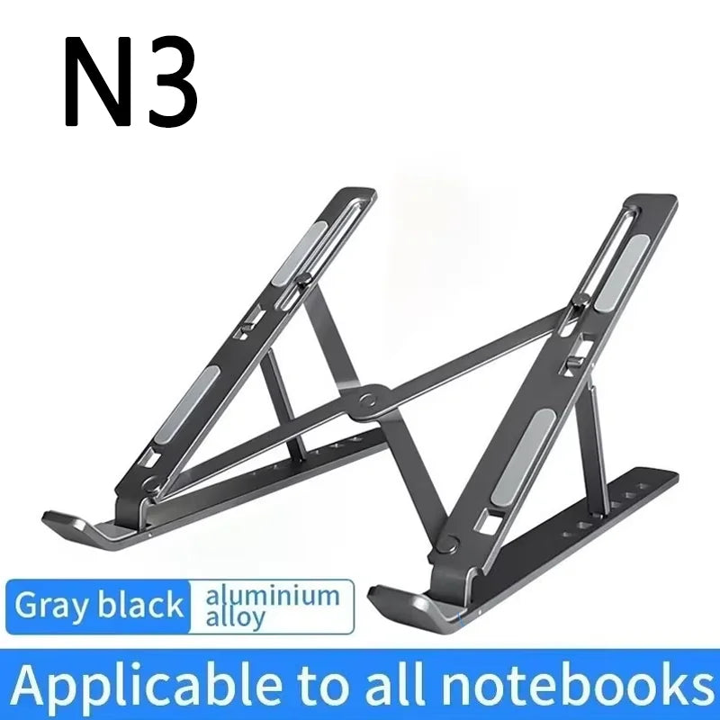 Laptop Stand Aluminum Alloy Anti-Slip Anti-Fall Foldable Height-Adjustable Tablet Stand Suitable for Books and Computers