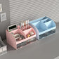 Desk Organizer with 2 Drawers, Plastic Cosmetic Storage, Desktop Organizer Set, Pencil Holder, Perfect for Storage WORLDKPI