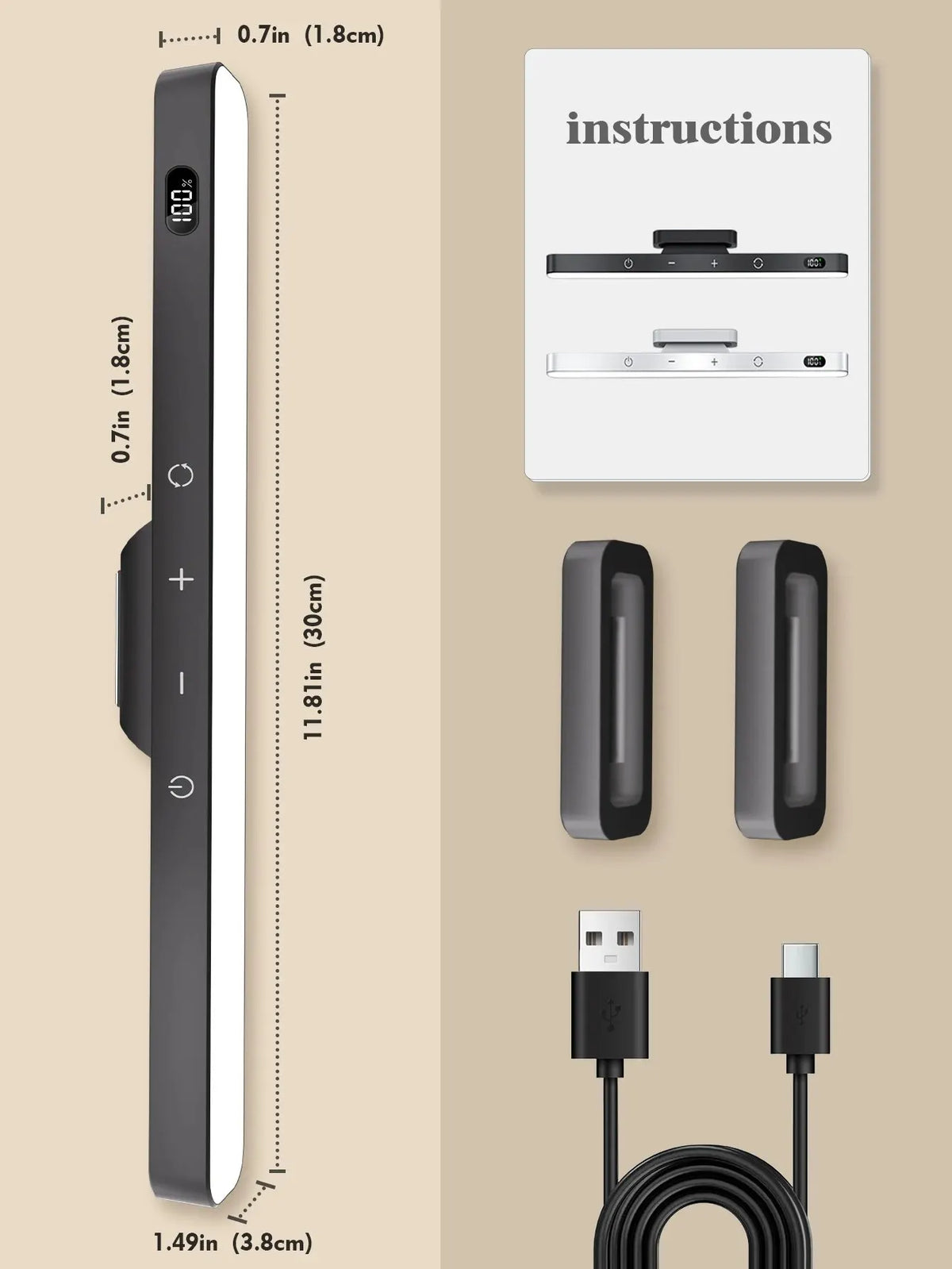 Rechargeable Magnetic LED Desk & Night Light