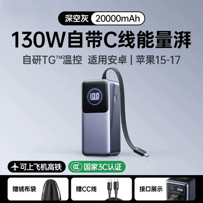 20,000mAh High-Power Power Bank for Laptop & Phone