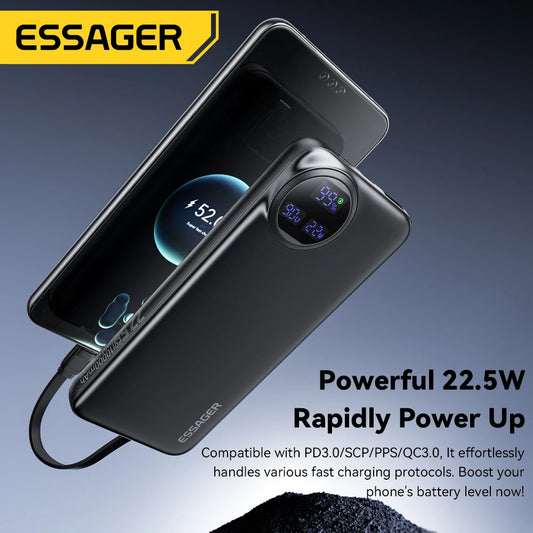 Essager High-Capacity PD Fast-Charging Power Bank