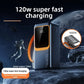 120W Fast Charging Power Bank with Built In Cables