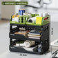 Desktop Organizer Rack Office Desk File Storage Basket Miscellaneous Snacks Storage Box Stationery Arrangement Plastic Material