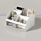 Desk Organizer with 2 Drawers, Plastic Cosmetic Storage, Desktop Organizer Set, Pencil Holder, Perfect for Storage WORLDKPI