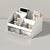 Desk Organizer with 2 Drawers, Plastic Cosmetic Storage, Desktop Organizer Set, Pencil Holder, Perfect for Storage WORLDKPI