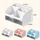 Desk Organizer with 2 Drawers, Plastic Cosmetic Storage, Desktop Organizer Set, Pencil Holder, Perfect for Storage WORLDKPI