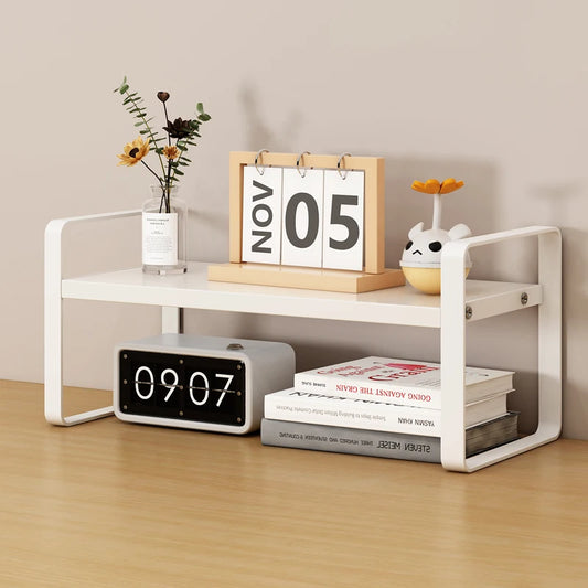 Multi-Layer Desk Organizer Rack Office Computer Table Storage Shelf Student Desktop Storage Bracket Layered Cabinet