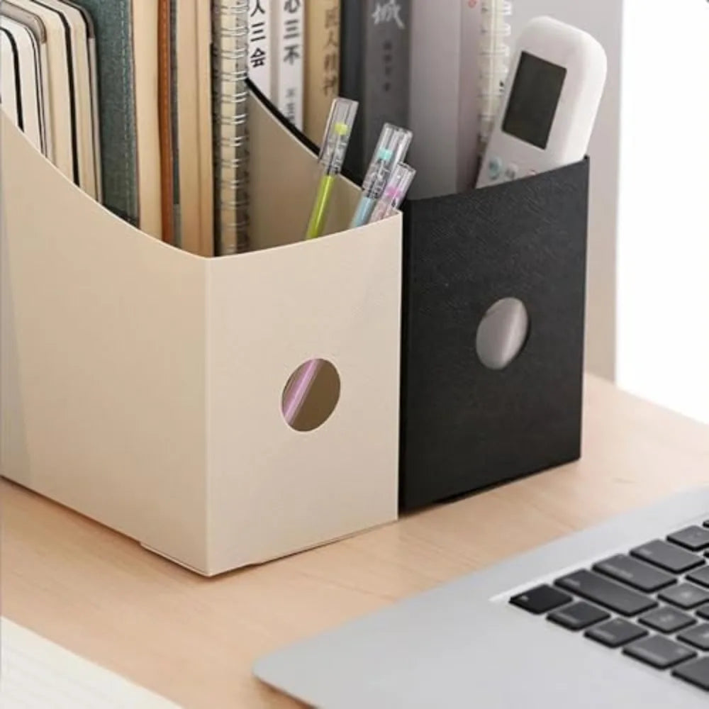 Adjustable Desk File Organizer - Desktop Document Holder, Perfect for Students & Office Use, Bookends for Shelf Storage