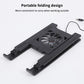 Foldable Laptop Cooling Stand Base Portable Notebook Cooler with 1 Cooling Fan Height Adjustable Radiator Bracket for Laptops