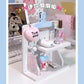 Ins Style Desk Organizer Desktop Shelf Hole Board Daily Sundries Organizer Student Dormitory Desk Doll Display Stand Home Decors