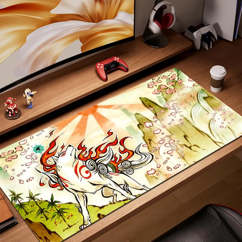 Okami Extended Keyboard & Mouse Desk Mat